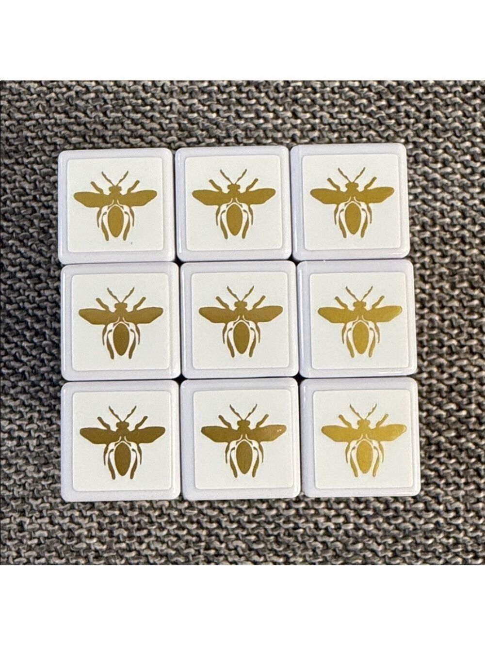 Dior White Rubik’s Cube Puzzle Plastic Gold Motifs New Authentic - Picture 15 of 17